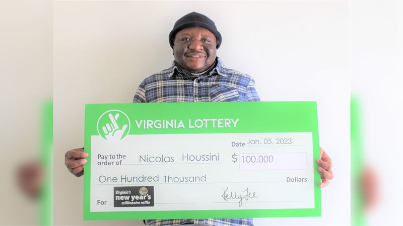 Nicolas Houssini became one of seven $100,000 winners in Virginia’s New Year’s Millionaire...