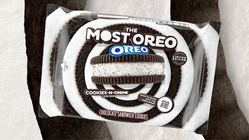 The cookie has chocolate wafers stuffed with a cookies and cream filling that is thicker than...